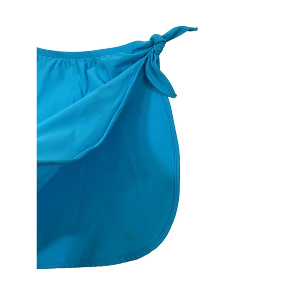 Sea‎ Waves Cover Wrap Skirt Womens Medium Turquoise Blue Swim Coverup Bottoms - Picture 2 of 10